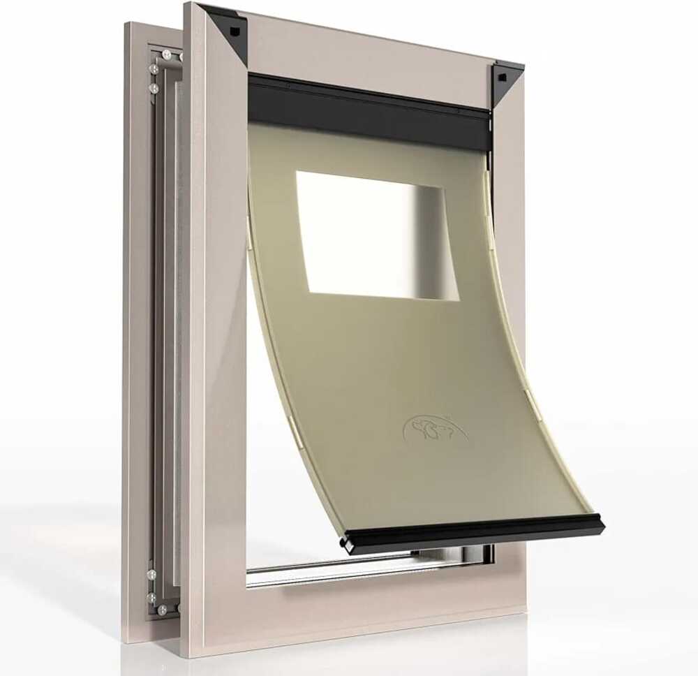 Weatherproof Dog Door, Rose Gold Medium, Up to 40 lbs